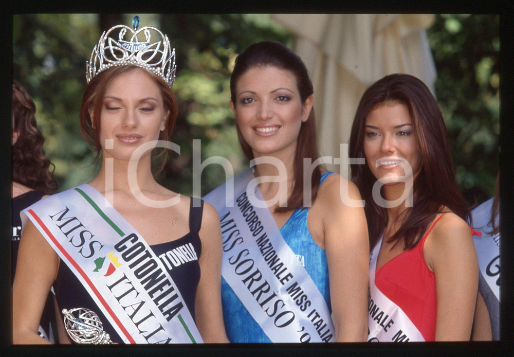 35mm vintage slide* 1999 MISS ITALIA Manila NAZZARO Rosa DE SANTIS Ritratto