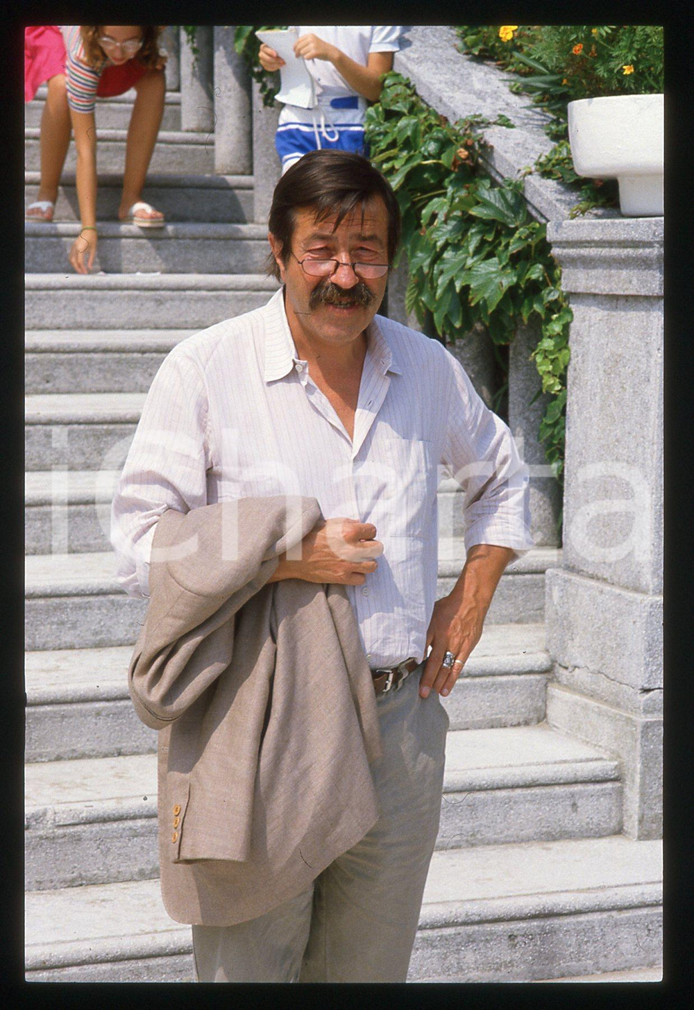 35mm vintage slide* 1984 VENEZIA Günter GRASS Giurato alla Mostra del Cinema (3)