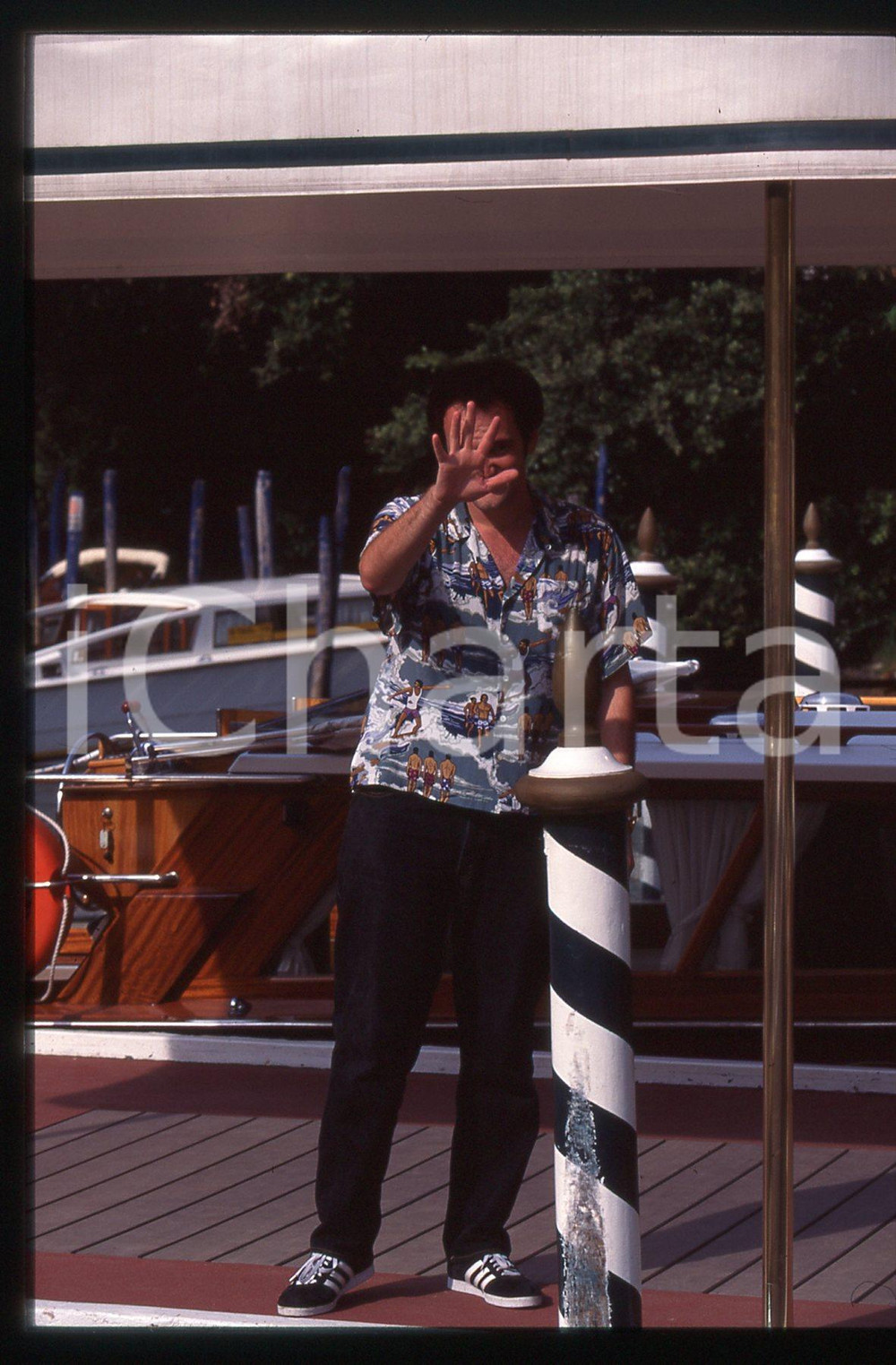 35mm vintage slide* 1995 ca VENEZIA Quentin TARANTINO alla Mostra del Cinema (7)