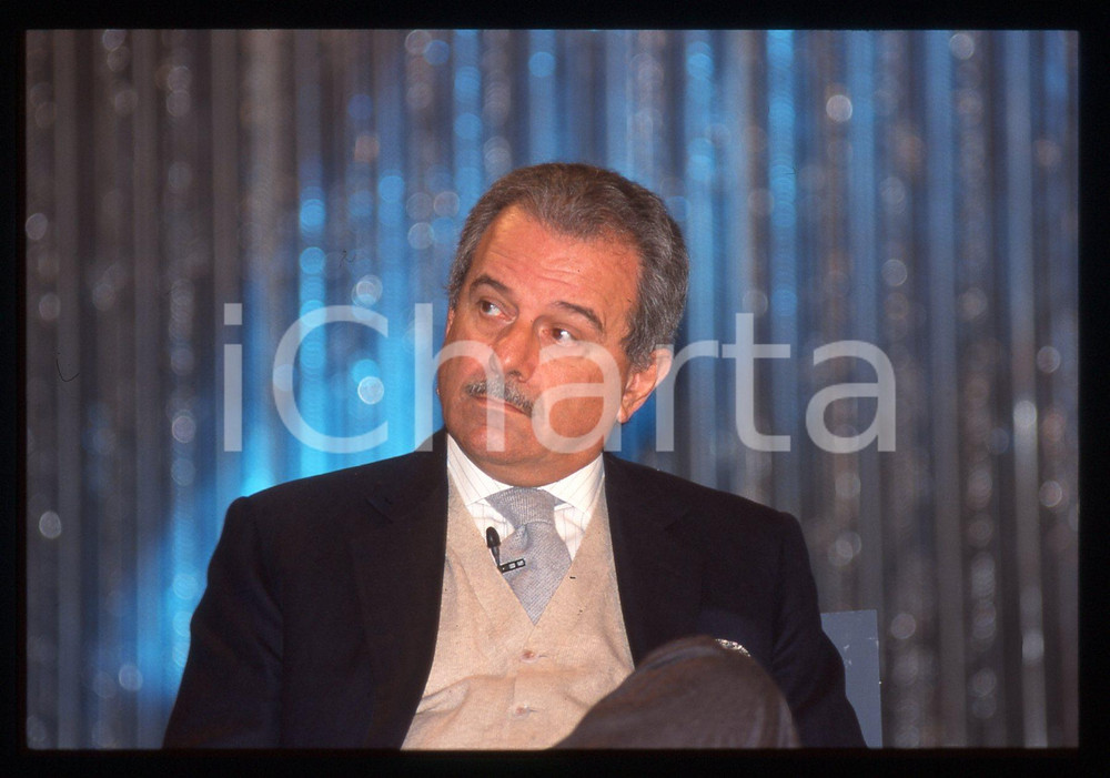 35mm vintage slide* 1990 ca COSTUME Massimo VITTA ZELMAN Ritratto dell'editore 2