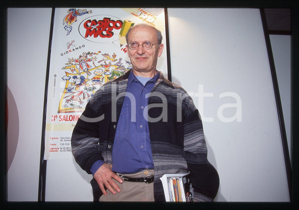 35mm vintage slide* 1996 MILANO - MOEBIUS Jean GIRAUD a CARTOOMICS Ritratto (26)