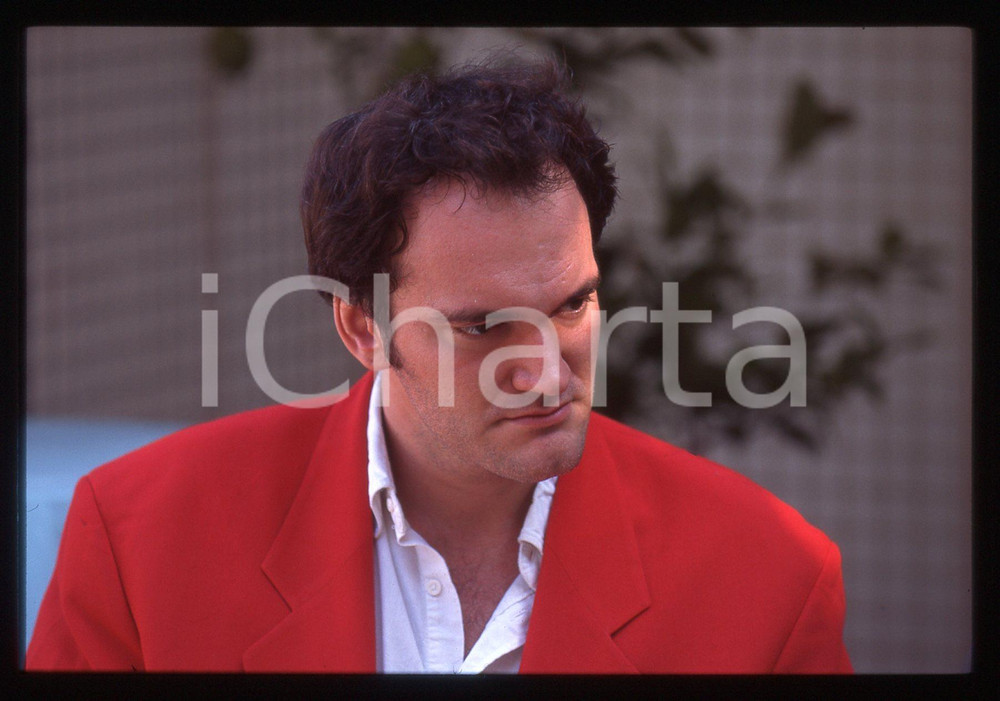35mm vintage slide* 1994 CANNES - Quentin TARANTINO al Festival del CINEMA (8)