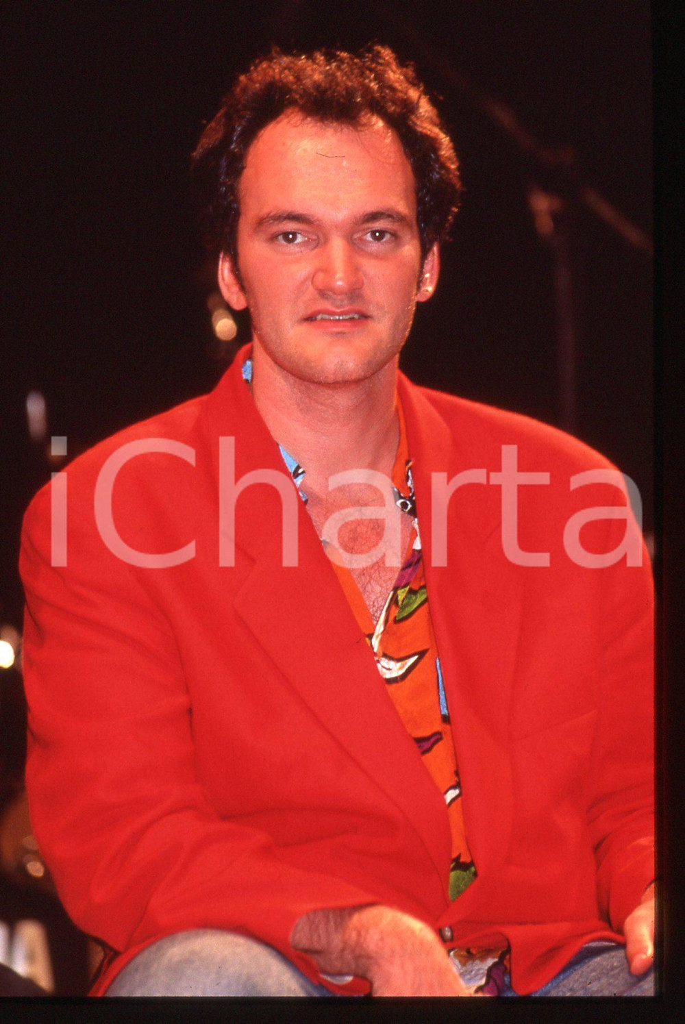 35mm vintage slide* 1995 ca CINEMA Quentin TARANTINO Ritratto del regista