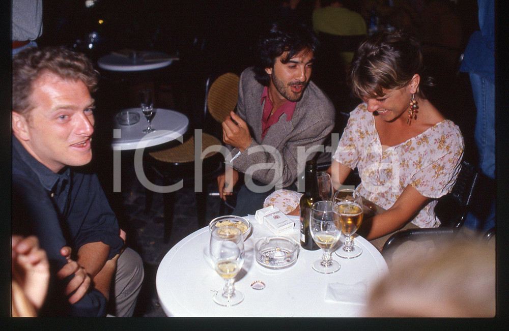 35mm vintage slide* 1990 ca ROMA - Alexandra LA CAPRIA e Guidalberto TORLONIA 7