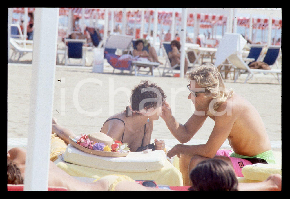 35mm vintage slide* 1990ca MARINA DI PIETRASANTA - Bjorn BORG e Loredana BERTÈ 4