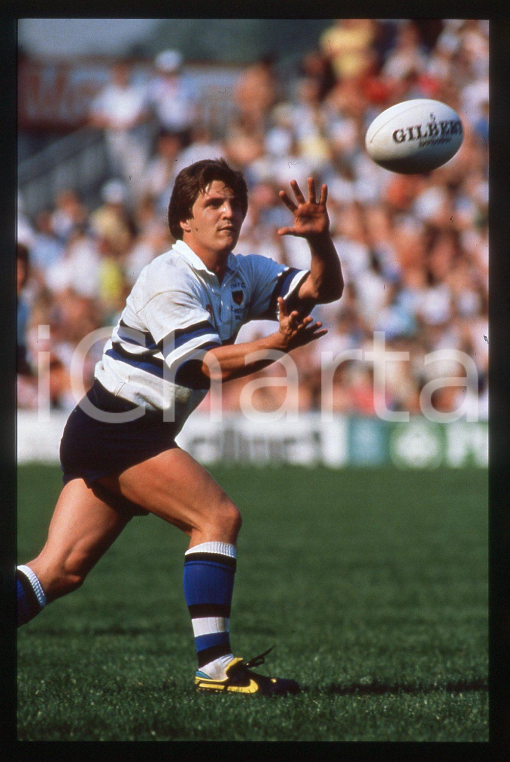 35mm vintage slide* 1990 TWICKENHAM Pilkington Cup - Stuart BARNES - BATH FC