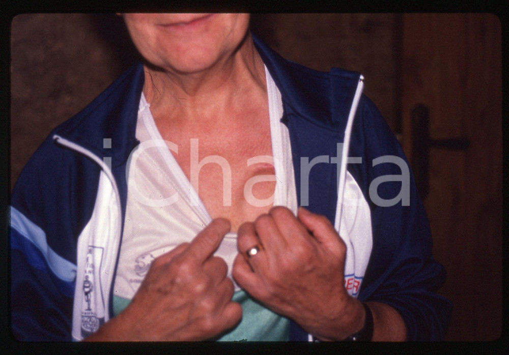 35mm vintage slide* 1980 ca PARLA (SPAGNA) Agnese SARTINI CADUCO Maratoneta 9