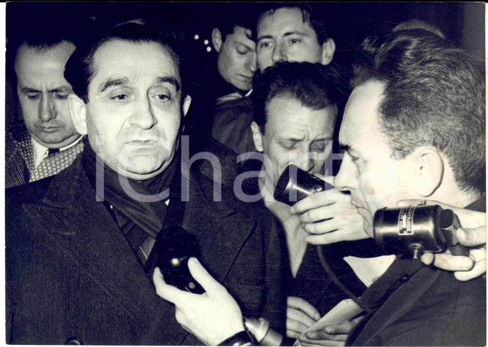 1955 PARIS Pierre MENDÈS FRANCE après sa démission en conférence de presse