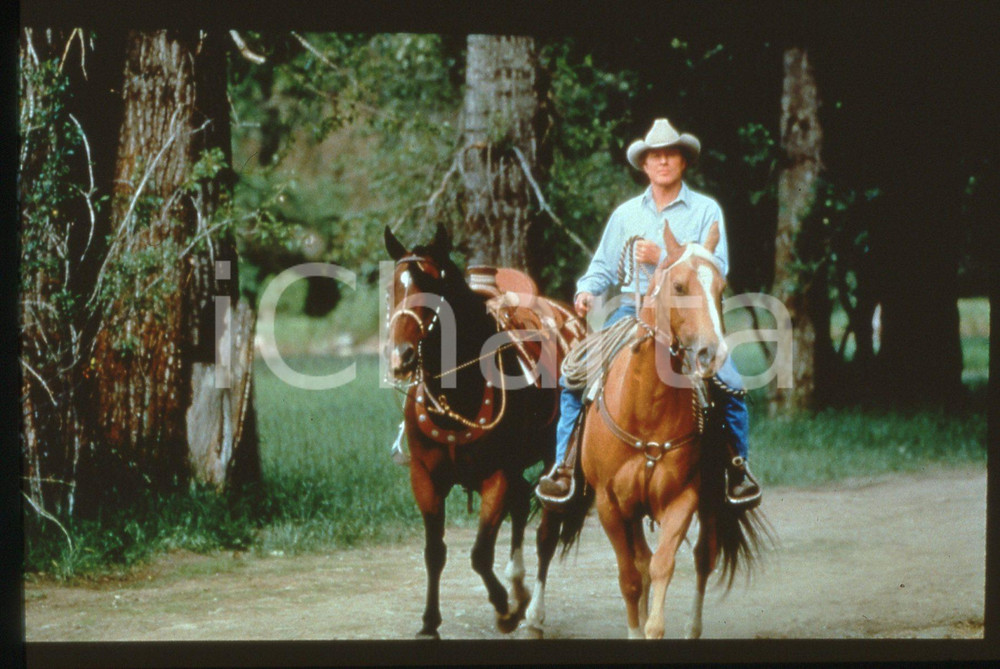 Fotografia d epoca originale 35mm vintage slide1998 THE HORSE WHISPERER Robert REDFORD in una scena del film 1