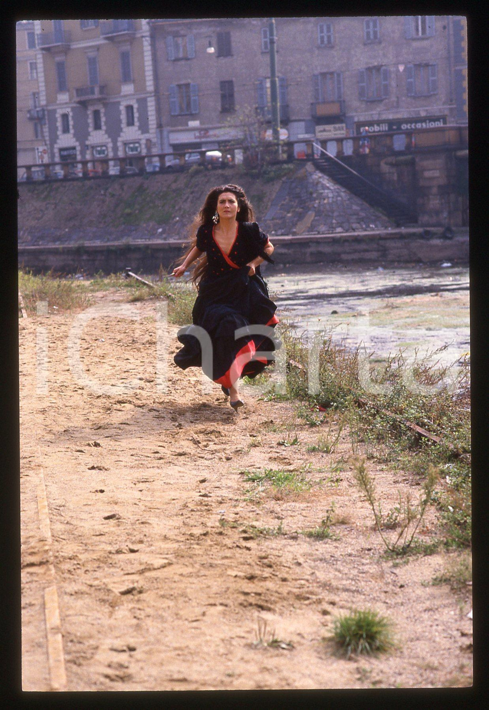 35mm vintage slide*1991 IL COMMISSARIO CORSO - NOTTE DI LUNA Rosa Di BRIGIDA 27