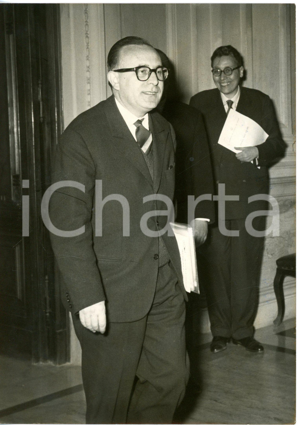 1960 ROMA Viminale - Consiglio dei Ministri - Mariano RUMOR *Foto 13x18