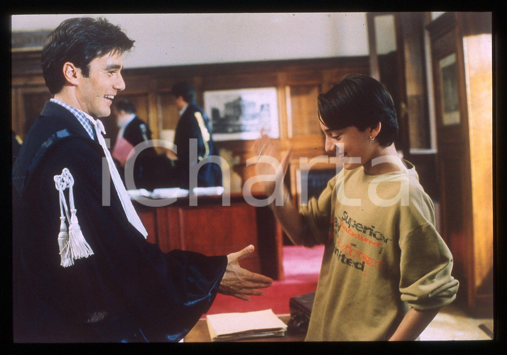 35mm vintage slide*1998 LUI E LEI  Enrico MUTTI Ciro ESPOSITO nella serie tv 