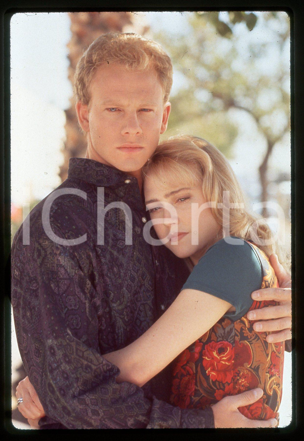 35mm vintage slide*1990ca BEVERLY HILLS 90210 Jennie GARTH Ian ZIERING Ritratto