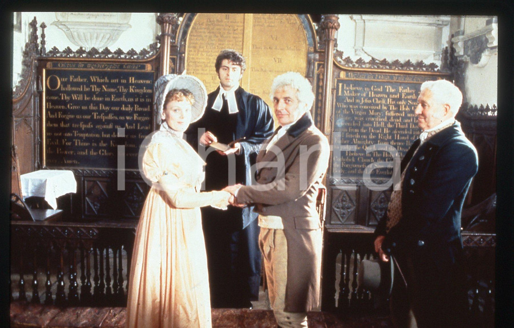 35mm vintage slide*1996 EMMA - James HAZELDINE e Samantha BOND Ritratto