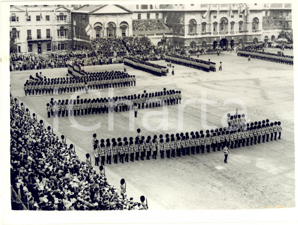 1953 LONDON Trooping the Colour - General view of Horse Guards Parade *Photo