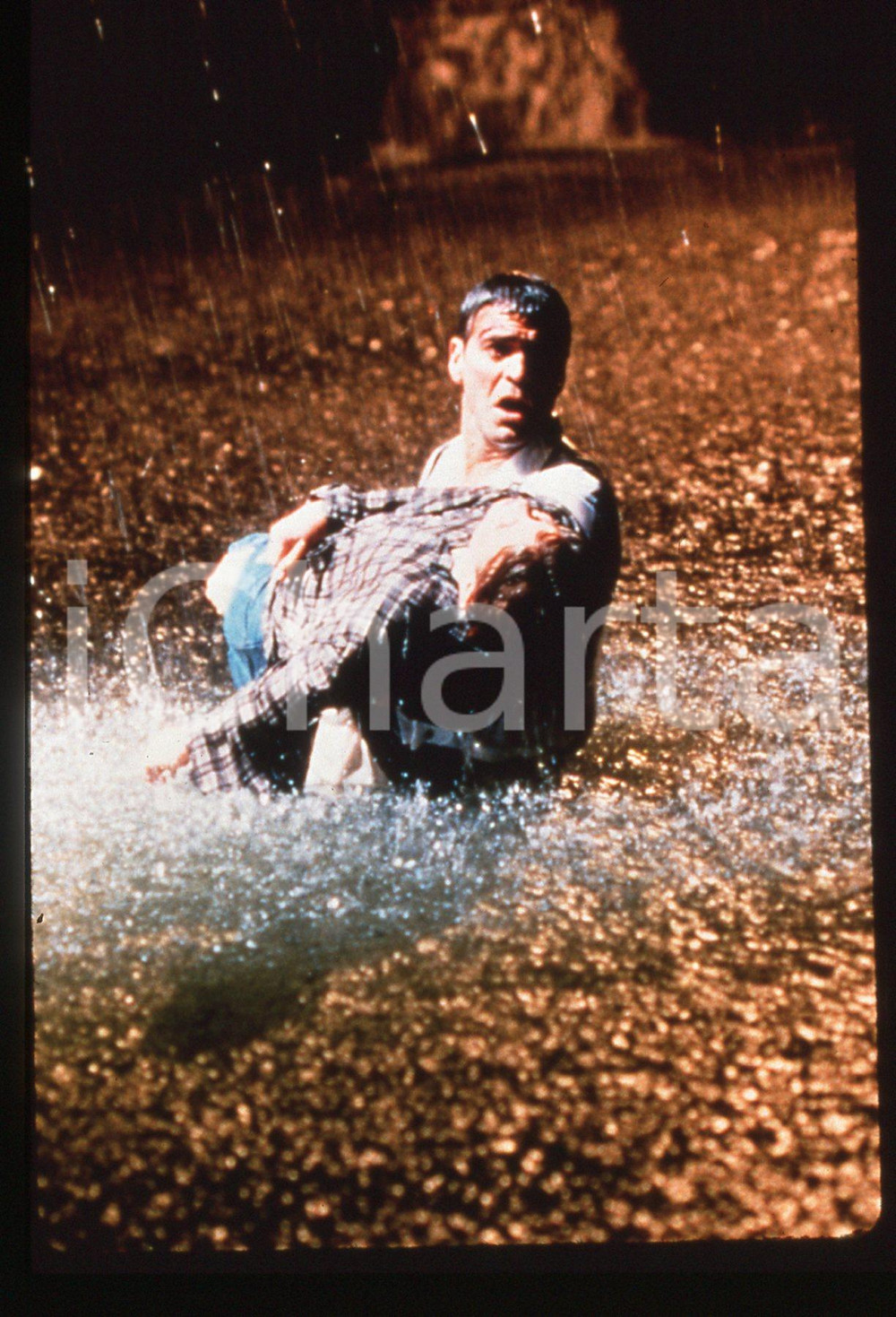 35mm vintage slide* 1995 ca E.R. George CLOONEY in una scena della serie tv
