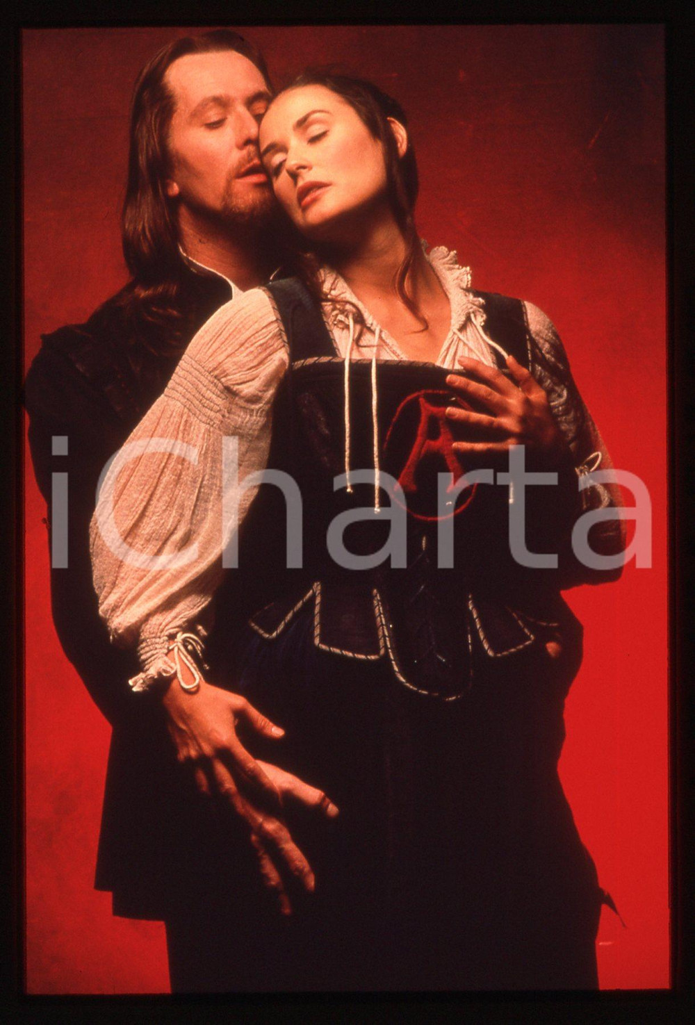 35mm vintage slide*1995 THE SCARLET LETTER - Demi MOORE Gary OLDMAN Ritratto