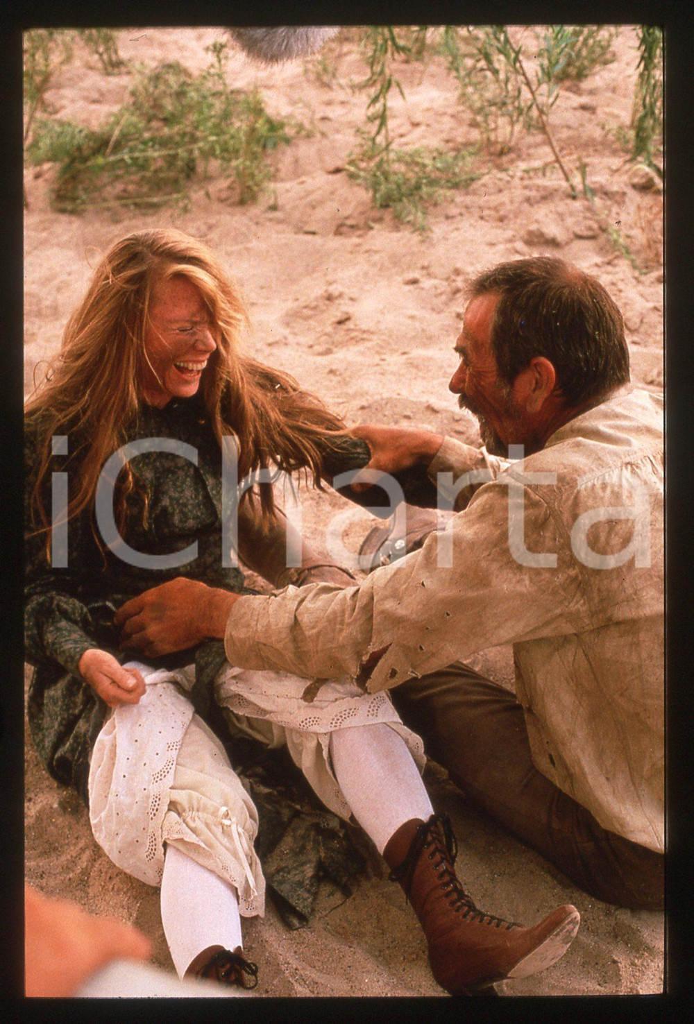 35mm vintage slide*1995 THE GOOD OLD BOYS Tommy Lee JONES Sissy SPACEK nel film*