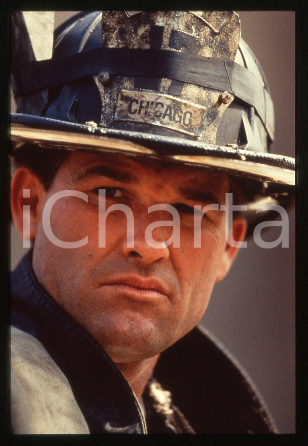 Fotografia d epoca originale 35mm vintage slide1991 BACKDRAFT  Kurt RUSSELL ritratto dell attore 1