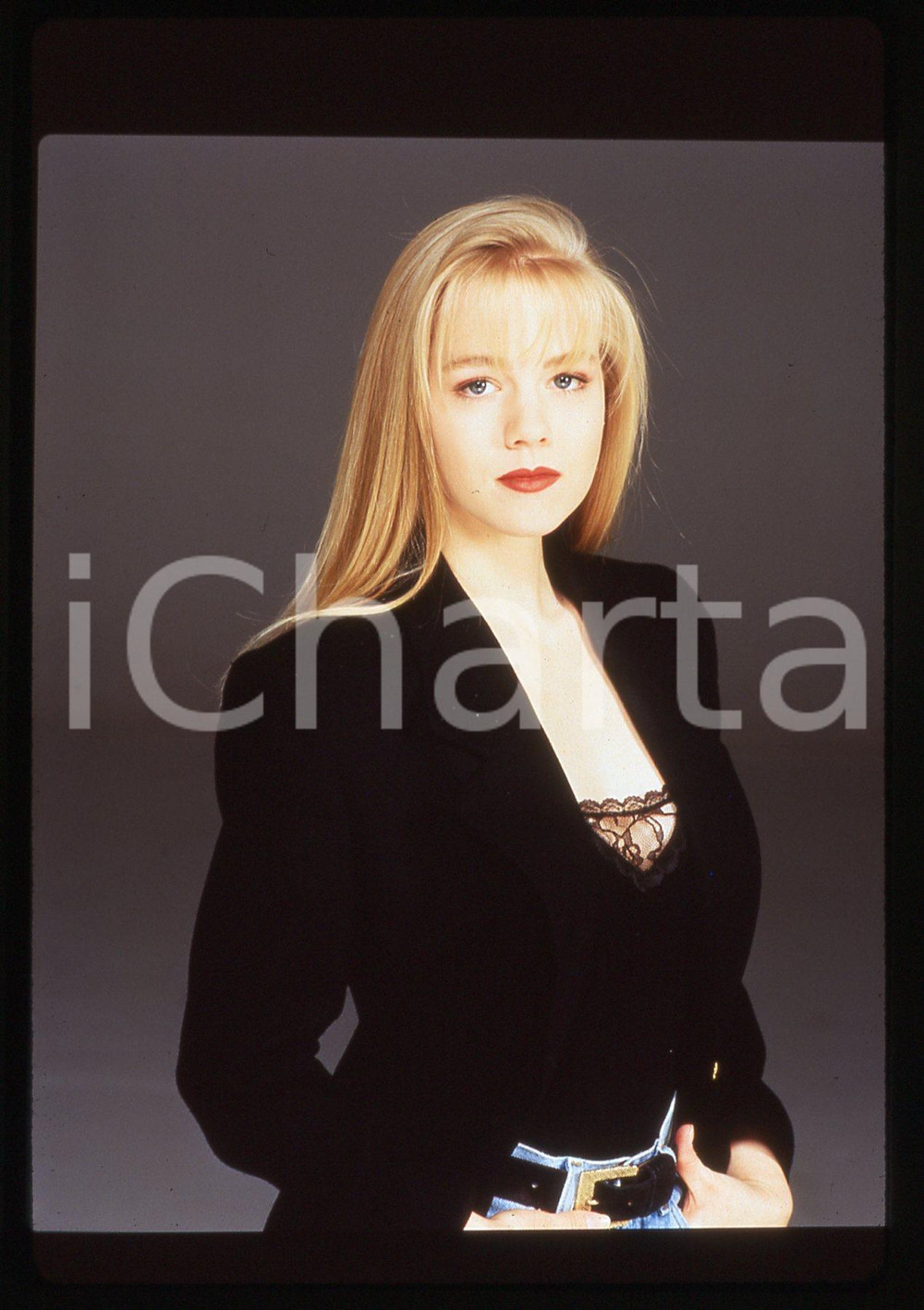 35mm vintage slide*1990ca BEVERLY HILLS 90210 Jennie GARTH Ritratto dell'attrice