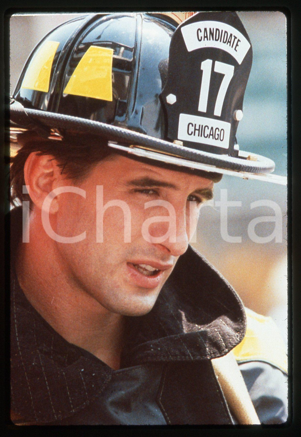 Fotografia d epoca originale 35mm vintage slide 1991 BACKDRAFT  William BALDWIN Ritratto dell attore 1