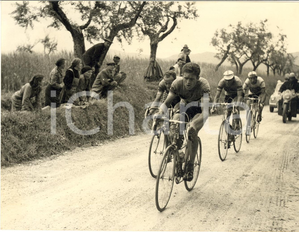 1957 GIRO D'ITALIA 11^ tappa SIENA-MONTECATINI Guido BONI Rino BENEDETTI