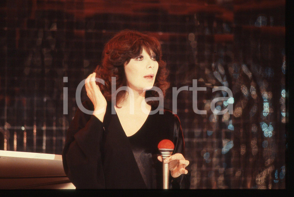 35mm vintage slide* 1985ca MUSICA Juliette GRÉCO Ritratto della cantante (42)