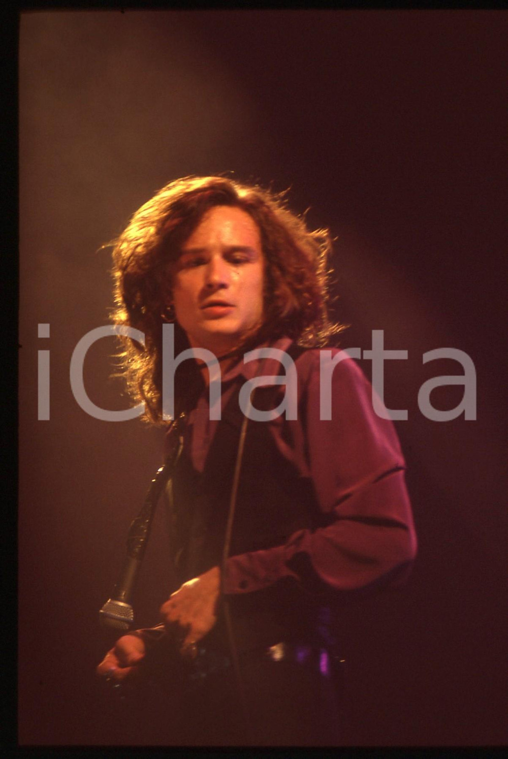 35mm vintage slide* 1990ca MUSICA Enrique BUNBURY degli HEROES DEL SILENCIO (36)