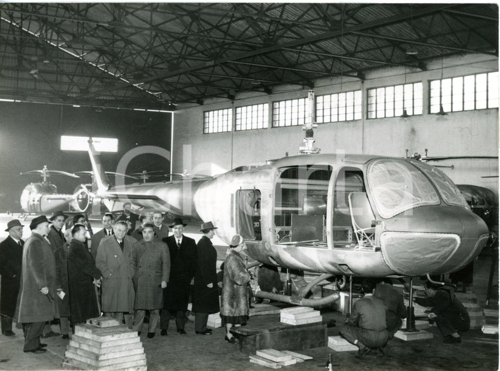 1959 CASCINA COSTA (VA) - Presentazione elicottero "Agusta Bell AB-102" *Foto