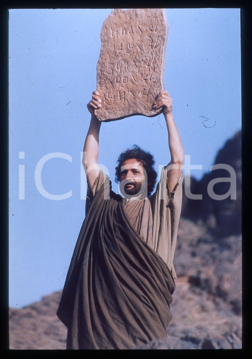35mm vintage slide*1995 ca MOSES - Ben KINGSLEY in una scena del film (4)