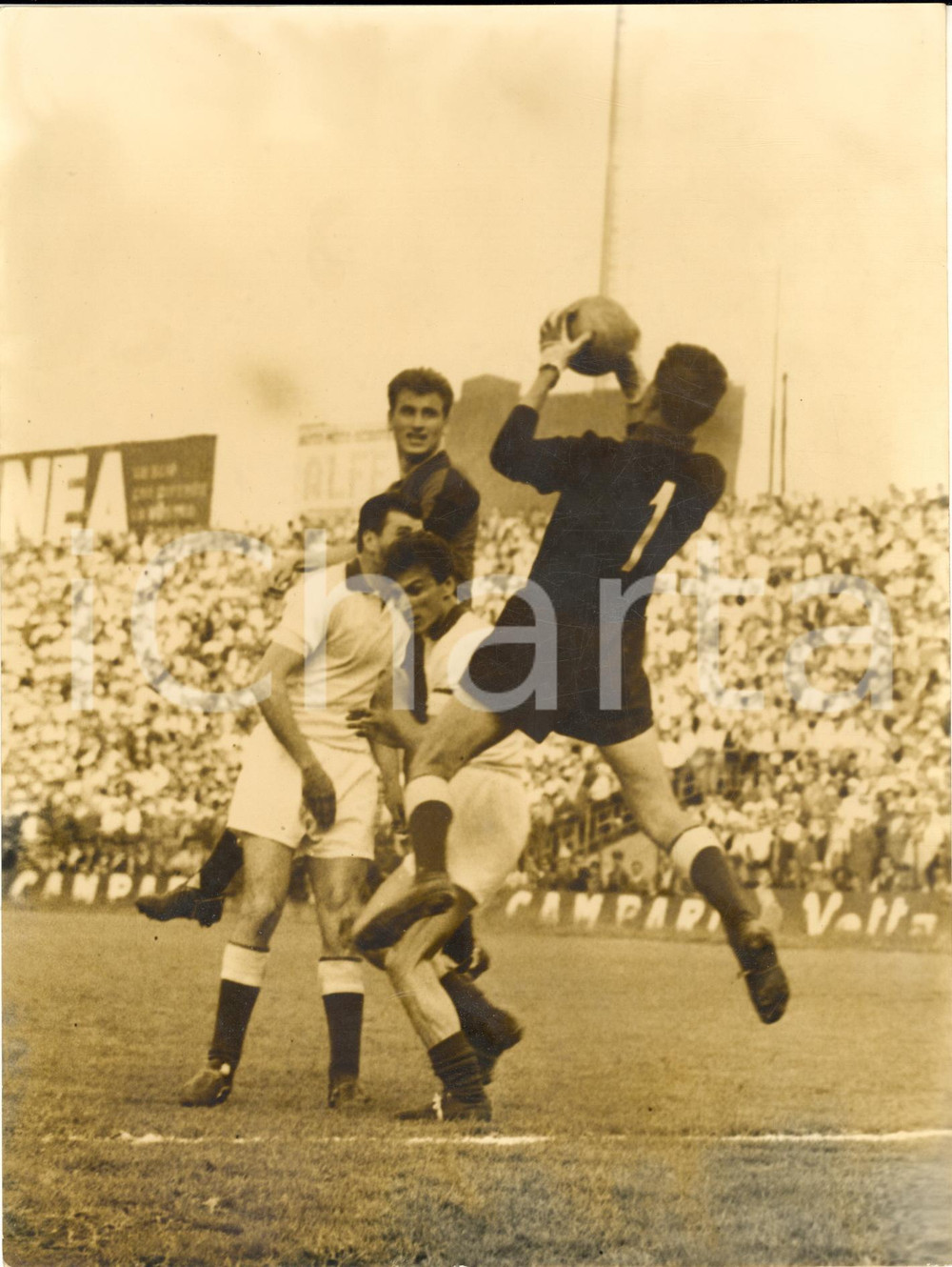 1955 ca TORINO CALCIO SERIE A Parata di Vincenzo RIGAMONTI - Foto 18x24 cm