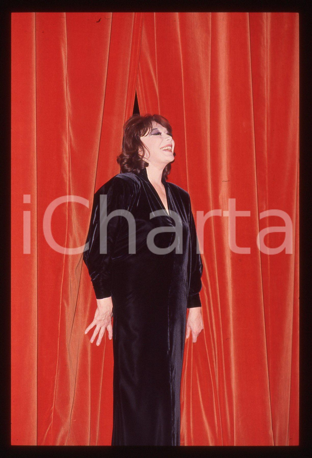 35mm vintage slide* 1985ca MUSICA Juliette GRÉCO Ritratto della cantante (24)