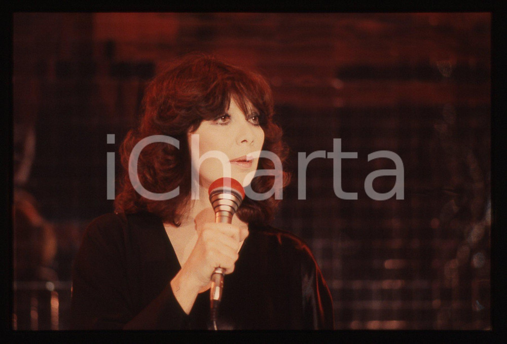 35mm vintage slide* 1985ca MUSICA Juliette GRÉCO Ritratto della cantante (9)