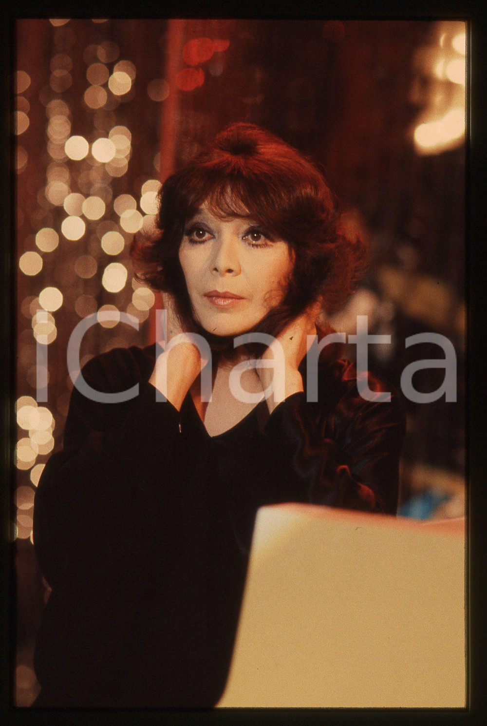 35mm vintage slide* 1985ca MUSICA Juliette GRÉCO Ritratto della cantante (12)