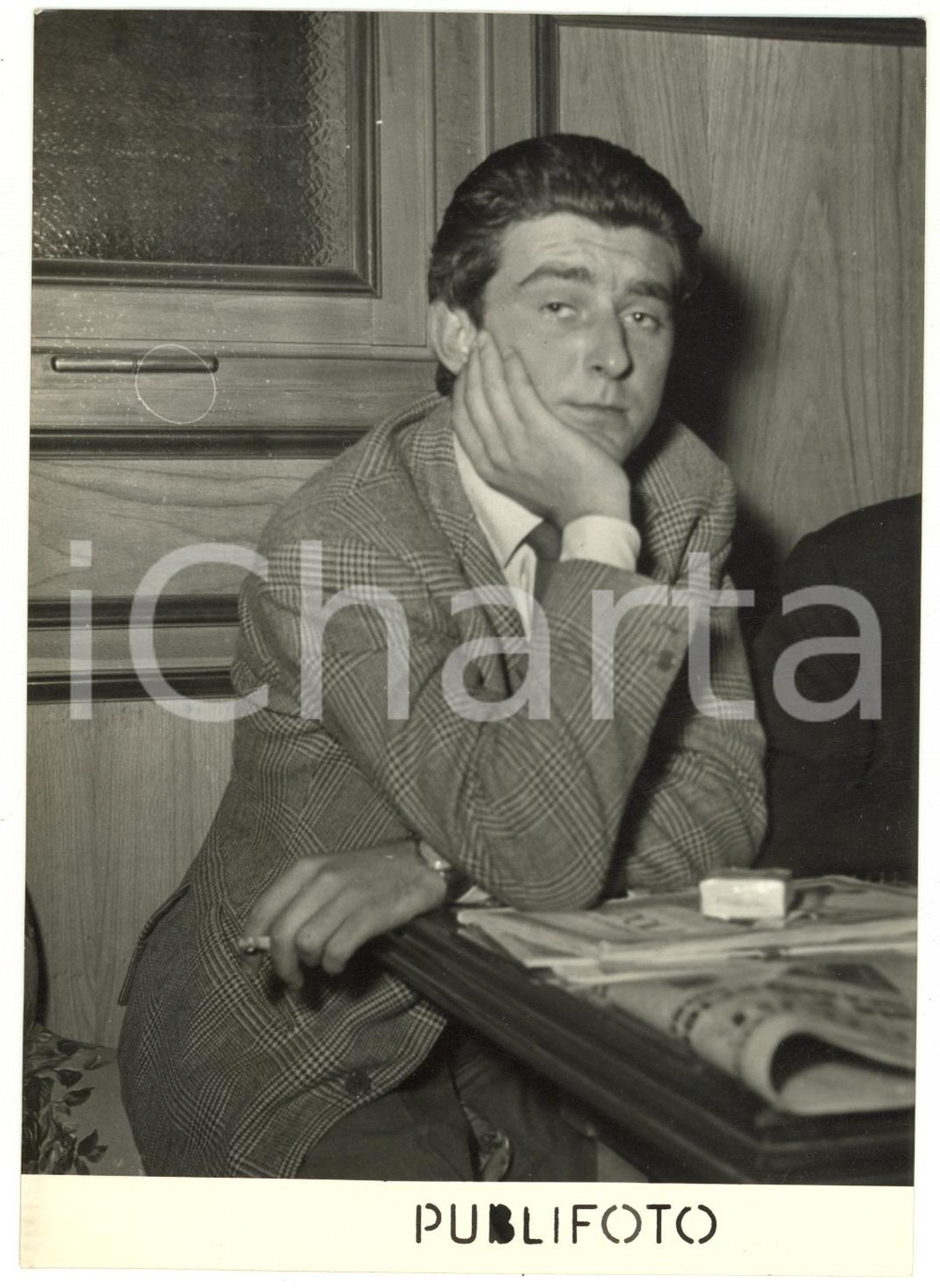 1953 NAPOLI - Conte Pier Francesco CALVI DI BERGOLO - Ritratto *Foto 13x18 cm 