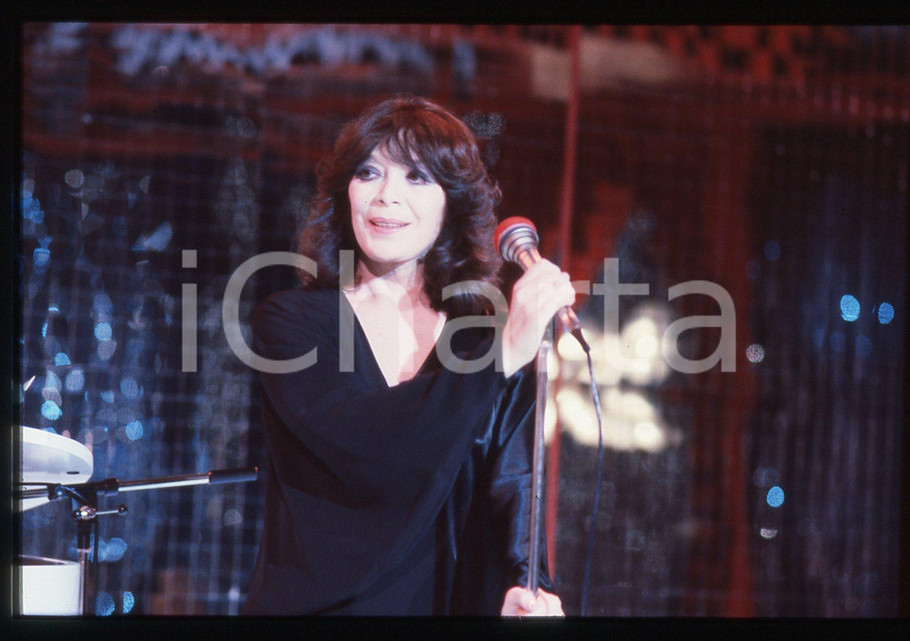 35mm vintage slide* 1985ca MUSICA Juliette GRÉCO Ritratto della cantante (39)
