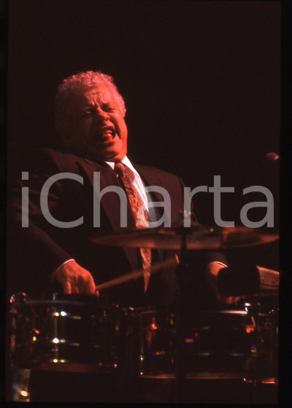 35mm vintage slide* 1994 FORUM DI ASSAGO Tito PUENTE Ritratto del musicista (55)