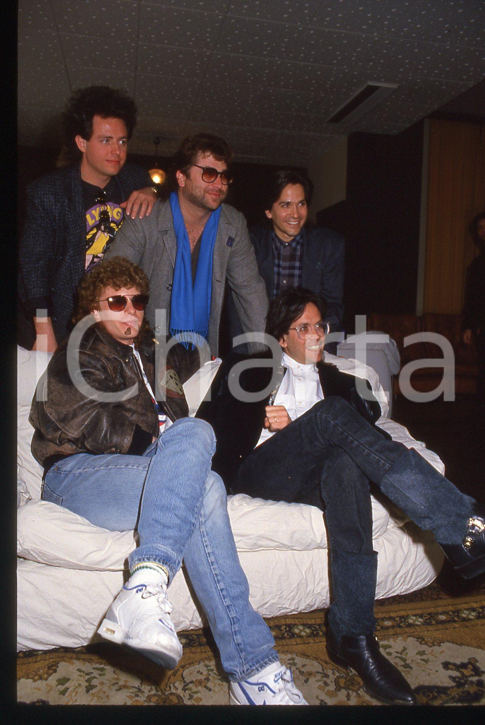 35mm vintage slide* 1988 SANREMO Joseph WILLIAMS Steve LUKATER dei TOTO (3)