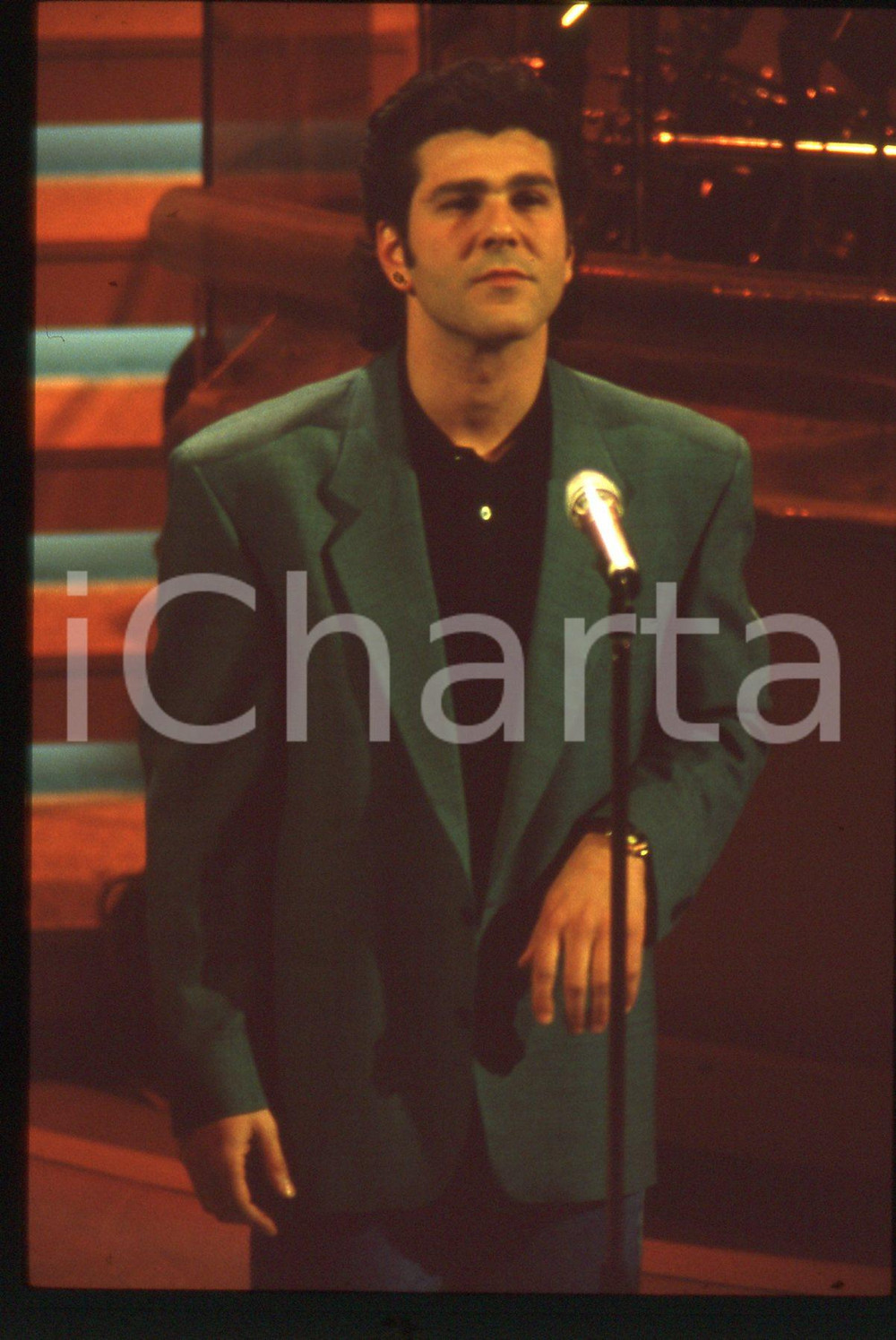 35mm vintage slide* 1992 SANREMO - BRACCO DI GRACI Ritratto del cantante (8)