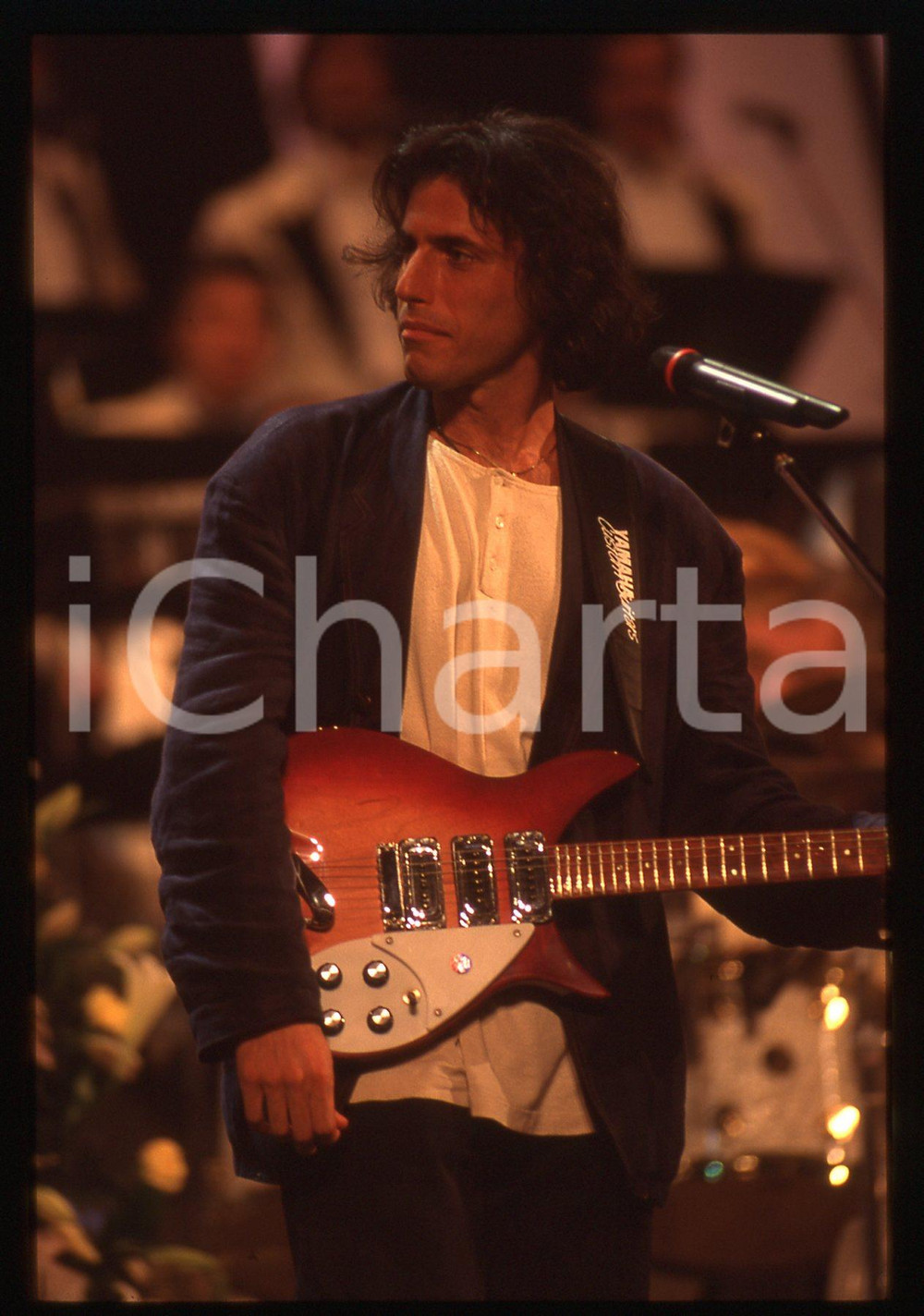 35mm vintage slide* 1995 SANREMO Fedele BOCCASSINI al Teatro Ariston (7)