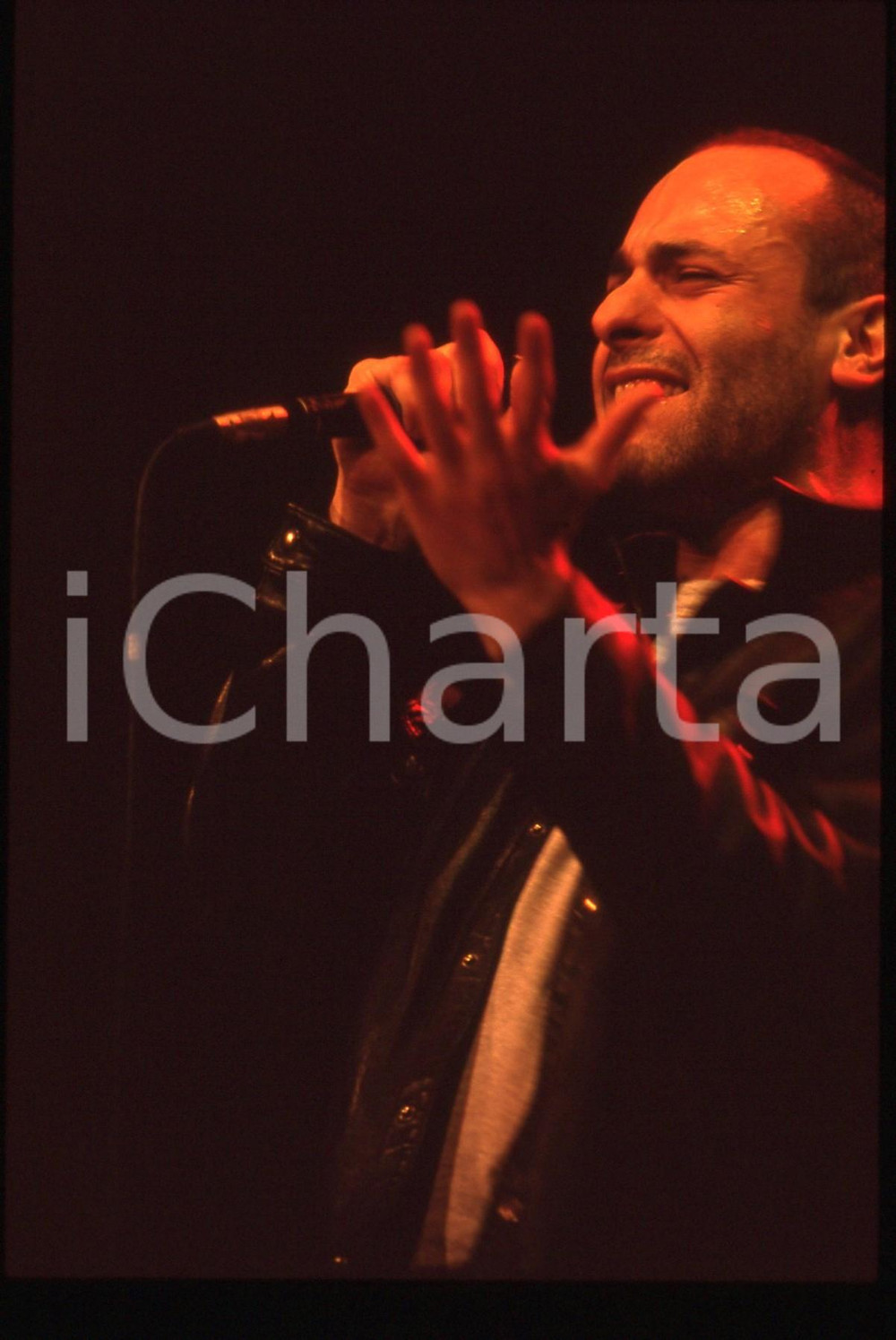 35mm vintage slide* 1995ca ITALIA MUSICA Alessio BERTALLOT - AEROPLANITALIANI 8