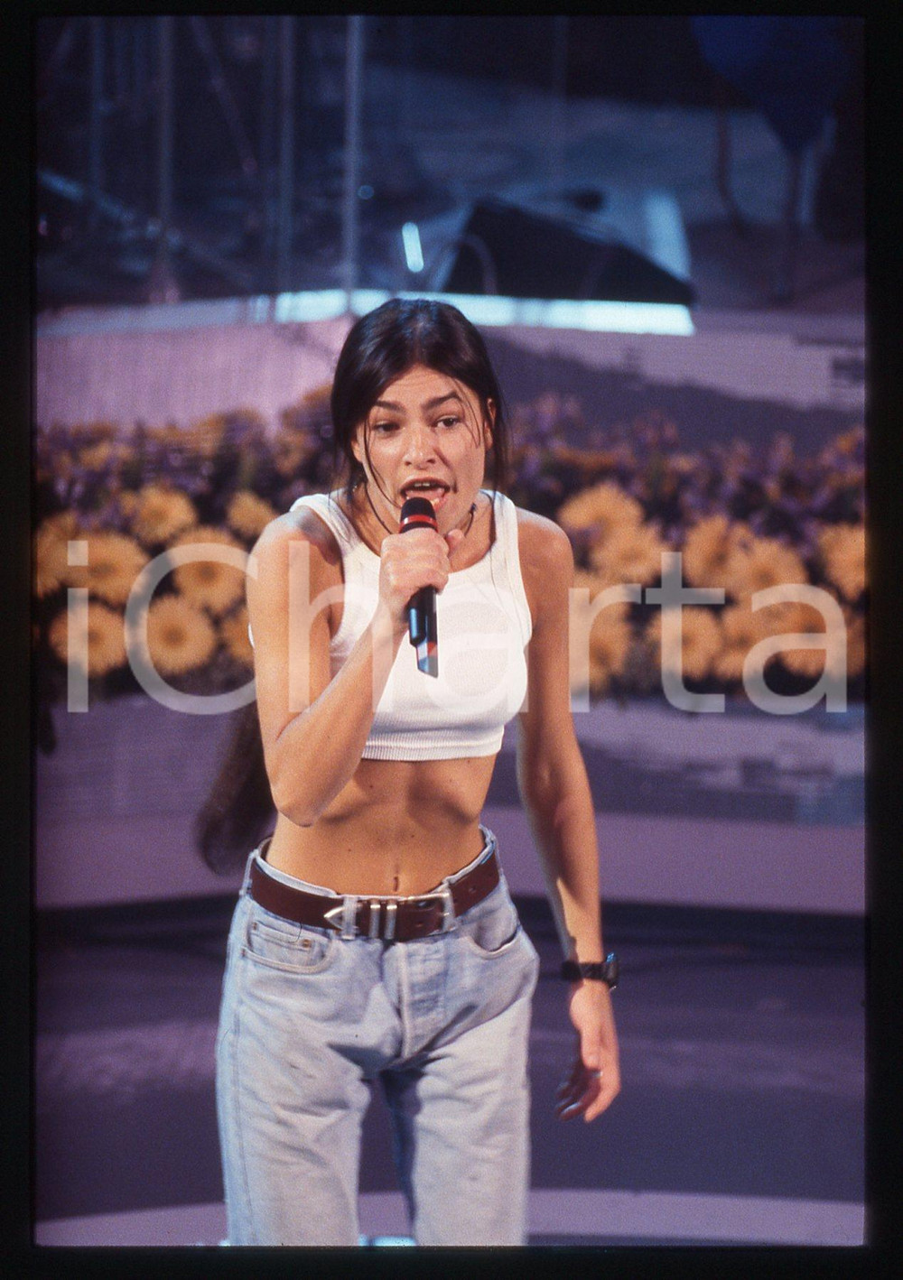 35mm vintage slide* 1996 SANREMO GIOVANI Antonella RUGGIERO DIONIRA Ritratto (5)