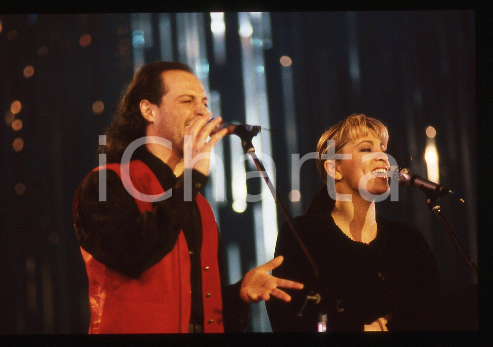 35mm vintage slide* 1990 SANREMO Beppe DE FRANCIA Bea GIANNINI al Festival (4)