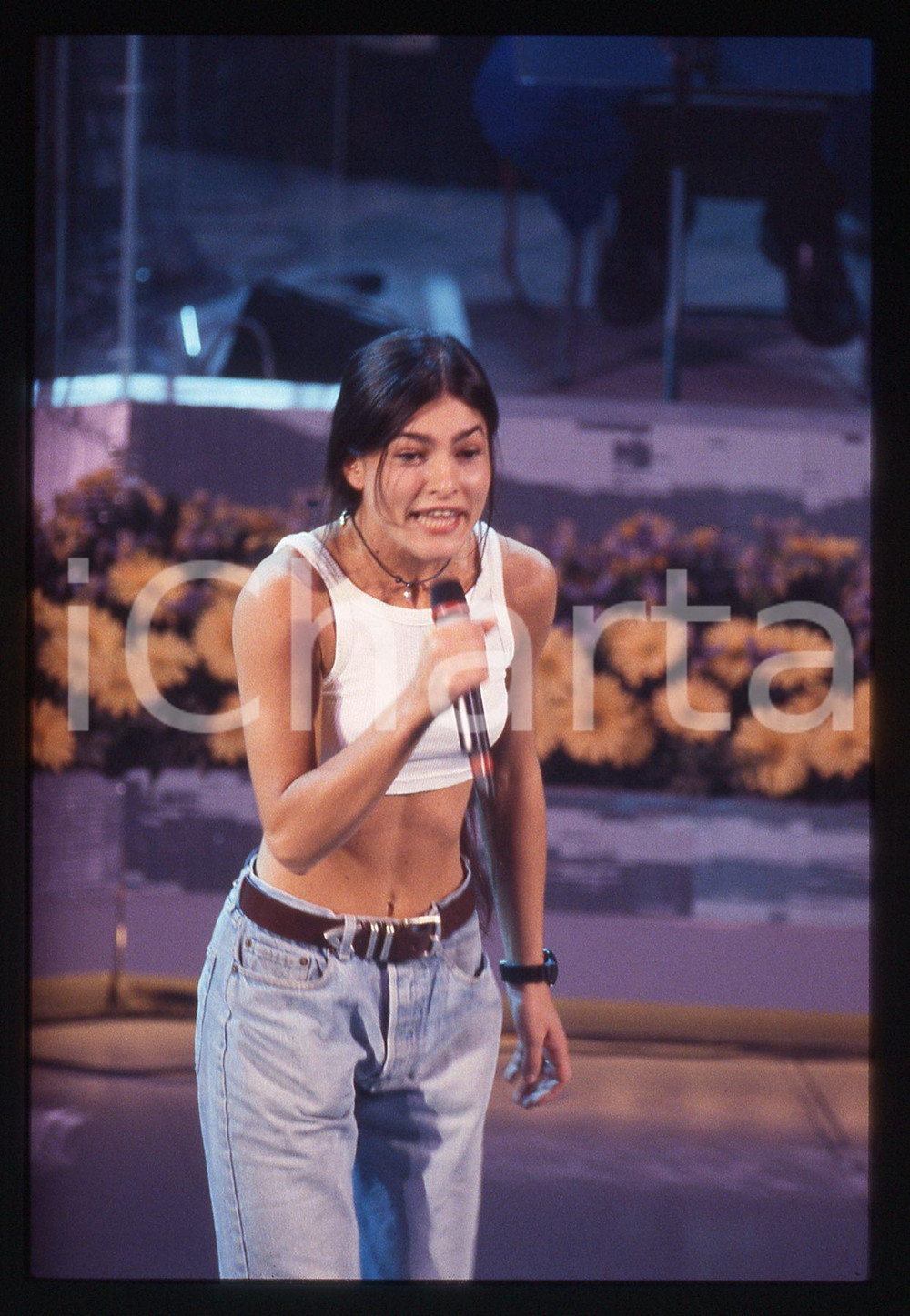 35mm vintage slide* 1996 SANREMO GIOVANI Antonella RUGGIERO DIONIRA Ritratto (6)