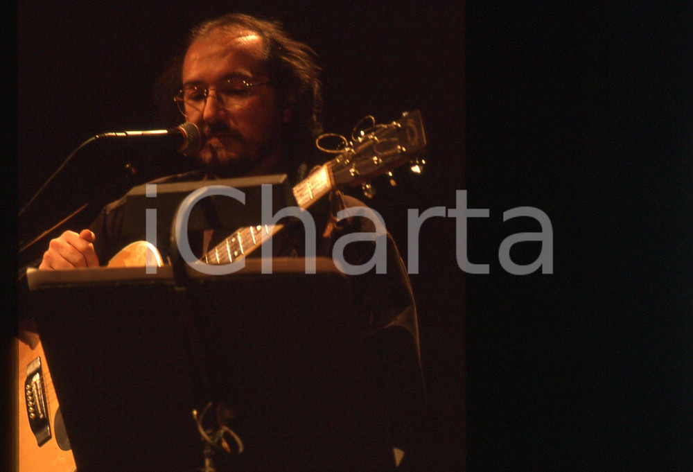 35mm vintage slide* 1988 SANREMO Claudio LOLLI sul palco del CLUB TENCO (4)