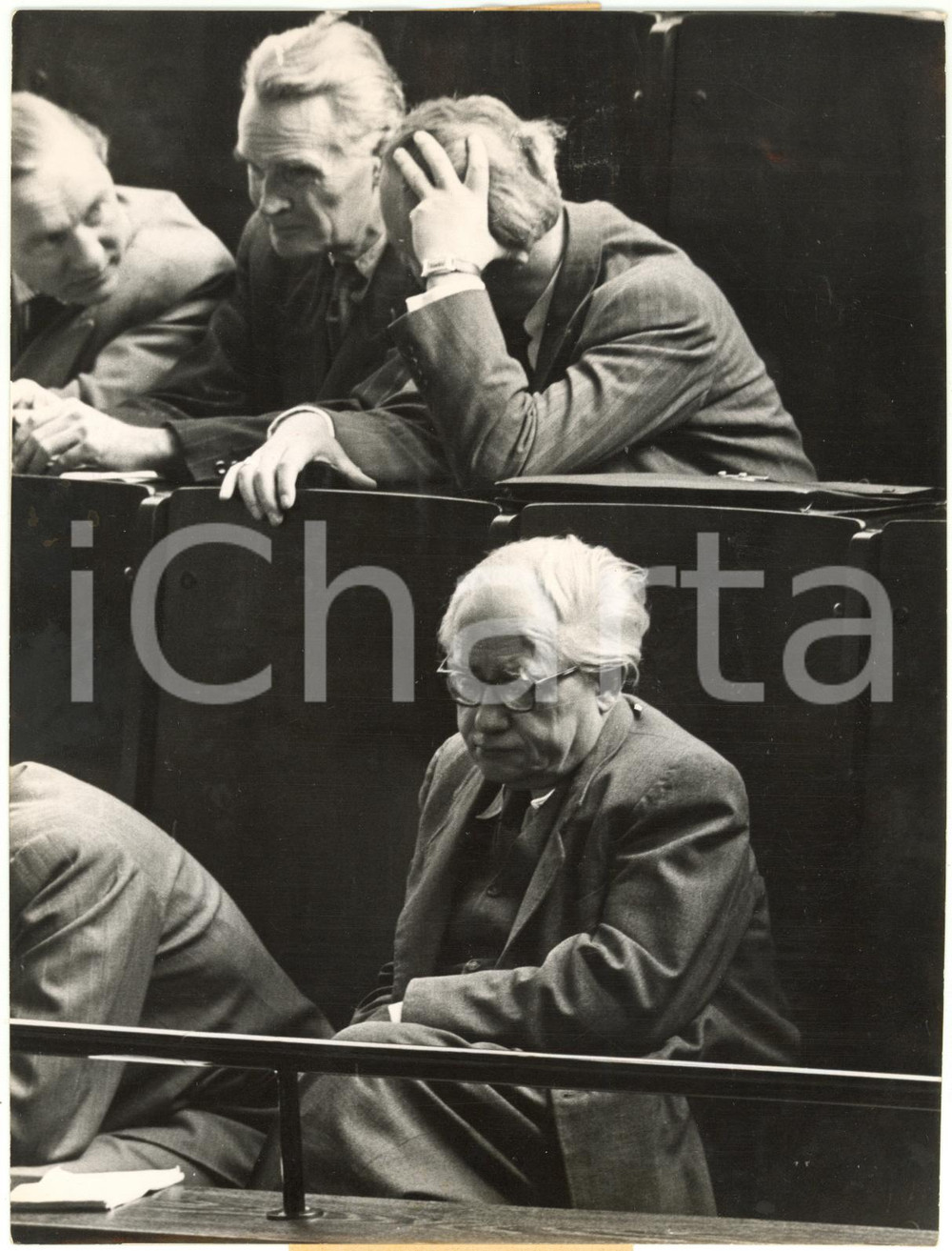 1954 BONN BUNDESTAG - William GERST sitting in the press tribune *Photo 15x20 cm
