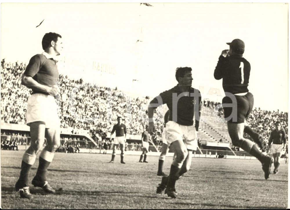 1959 CALCIO FIORENTINA-TORINO 4-0 Lucidio SENTIMENTI para tiro di Paolo MOROSI