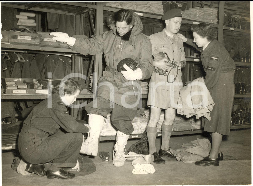 1953 MANBY Women's R.A.F. personnel working in the clothing and equipment store