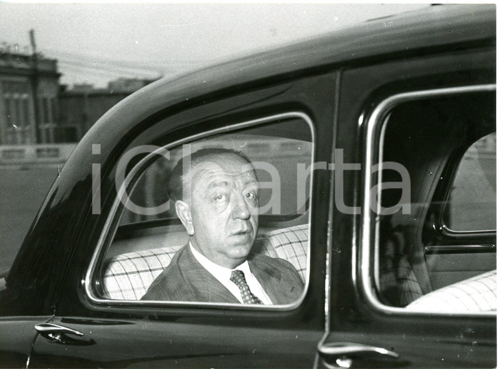 1955 ROMA QUIRINALE Consiglio della Difesa - Arrivo dell'on. Ezio VANONI *Foto