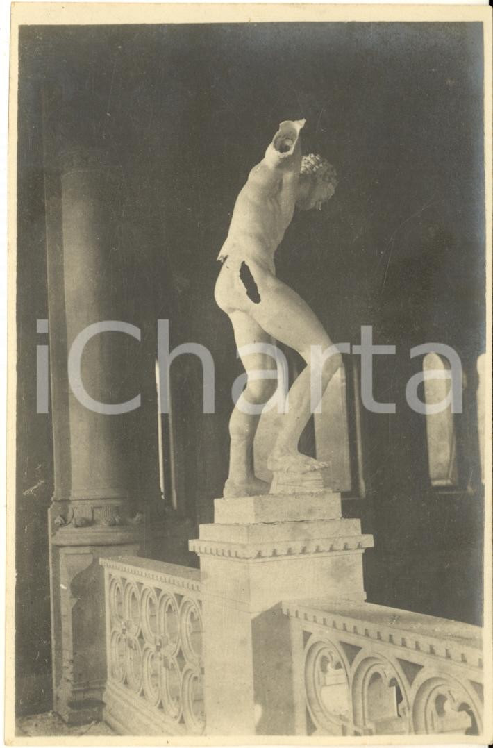 Fotografia d epoca originale 1917 WW1 PADOVA Bombardamenti austriaci  Danni al Museo Civico  Foto 9x13 1